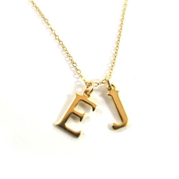 Personalized necklace Initial necklace Initials necklace
