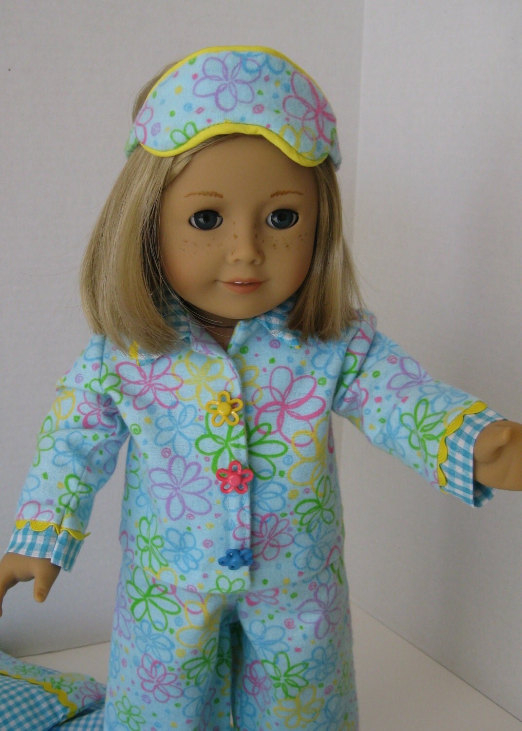 Flower Power Sleeping Bag and Pajama Set for 18 Inch Dolls