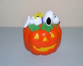 Whitman's Candies SNOOPY and WOODSTOCK Great Pumpkin Bank