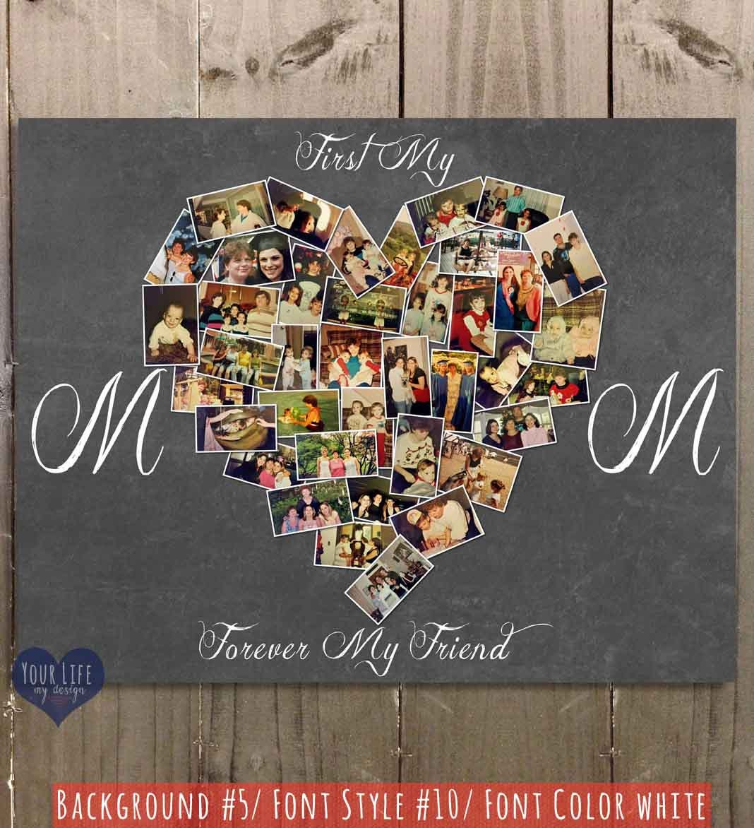 MOM Gift Mom Photo Gift Personalized Photo Collage Mom