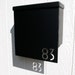 Custom House Number Mailbox No. 1310 Drop Front in Powder Coated Aluminum
