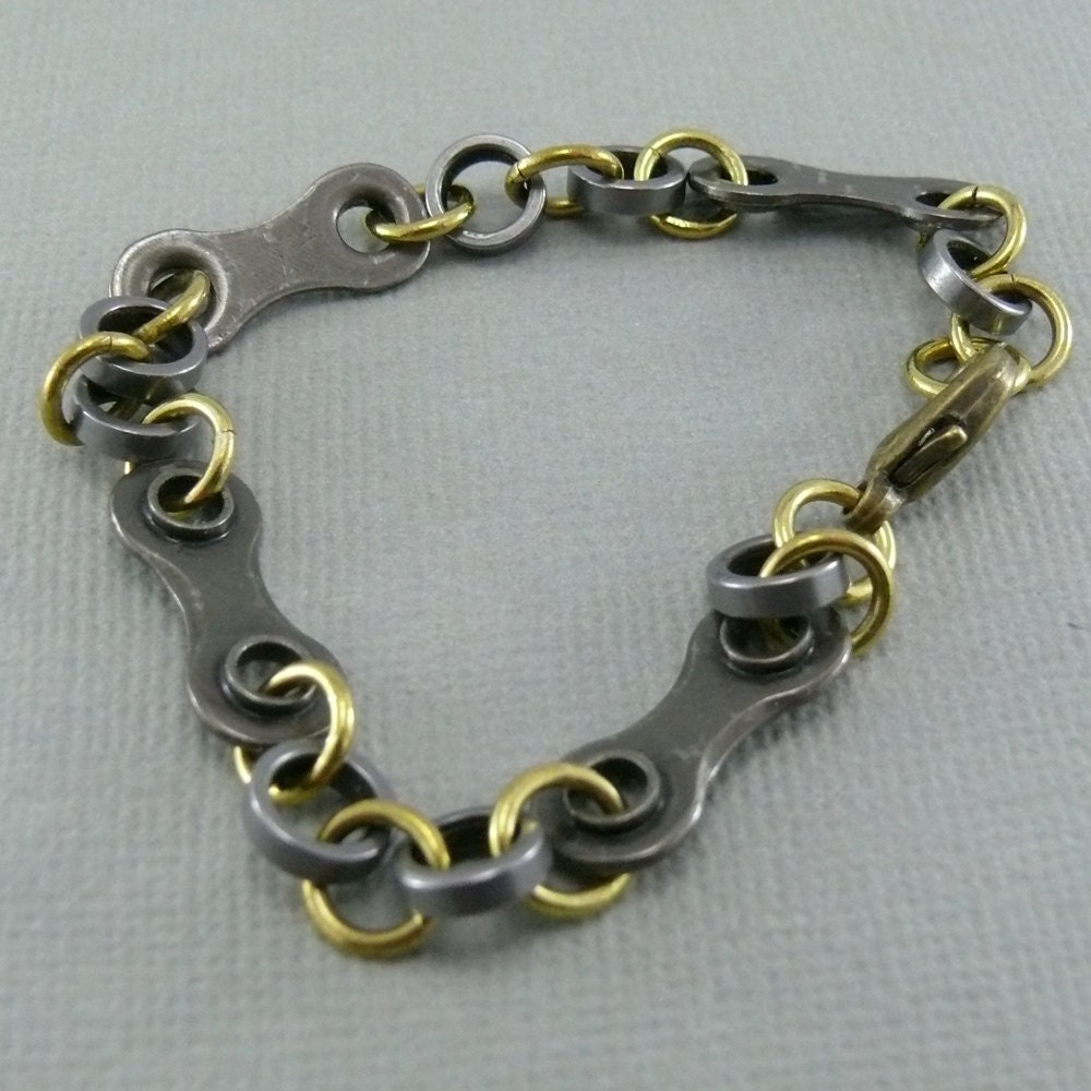 bicycle chain jewelry cycling bracelet and brass bike