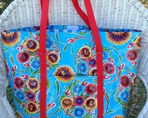 Popular items for oilcloth tote bag on Etsy