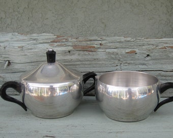 Mid Century Cream and Sugar Set - Puralum Made in Italy