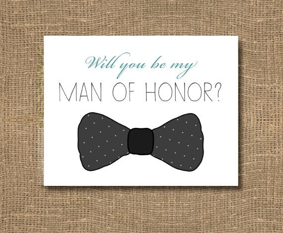 Will You Be My Man of Honor / Best Man / by RockCandieDesigns
