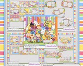 Bunny Business Easter Digital Scrapbooking BIG Bundle, includes kit and 4 coordinating products Il_170x135