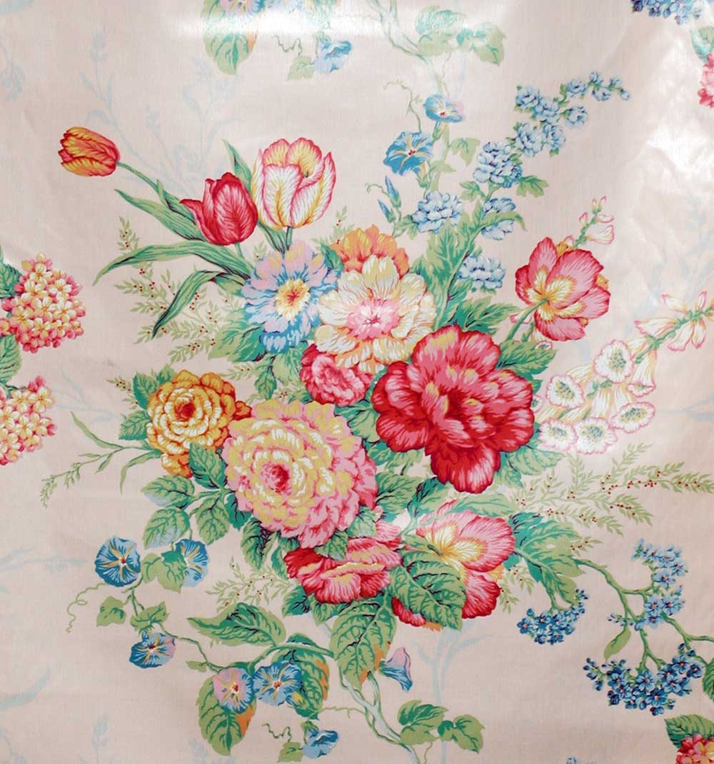 80s Mario Buatta Floral Chintz Fabric Melanie in