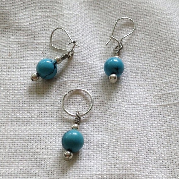 Items similar to Earrings and Charm Set on Etsy