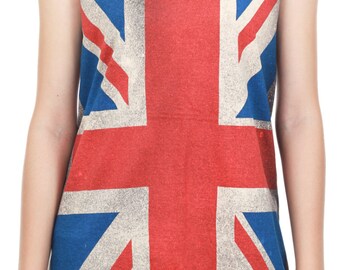 UK Flag Tank Top UK Flag Shirt Union Jack Flag Tank Women Shirt Tunic ...