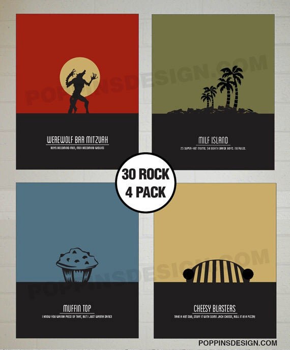 30 ROCK 4 pack: Werewolf Bar Mitzvah, MILF Island, Muffin Top & Cheesy ...