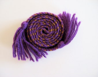 hand-woven wool inkle belt child's size