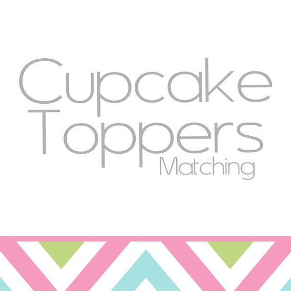 Matching Cupcake Topper/Favors Tags Il_570xn