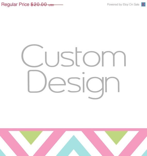 10% OFF SALE Request A Custom Design from Scratch Il_570xn