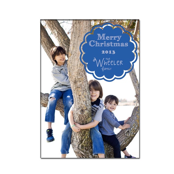 Items similar to Christmas Photo Card on Etsy