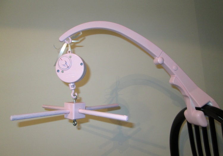 Crib Mobile Kit Pink or Custom Colors Attachement by Odyssey359