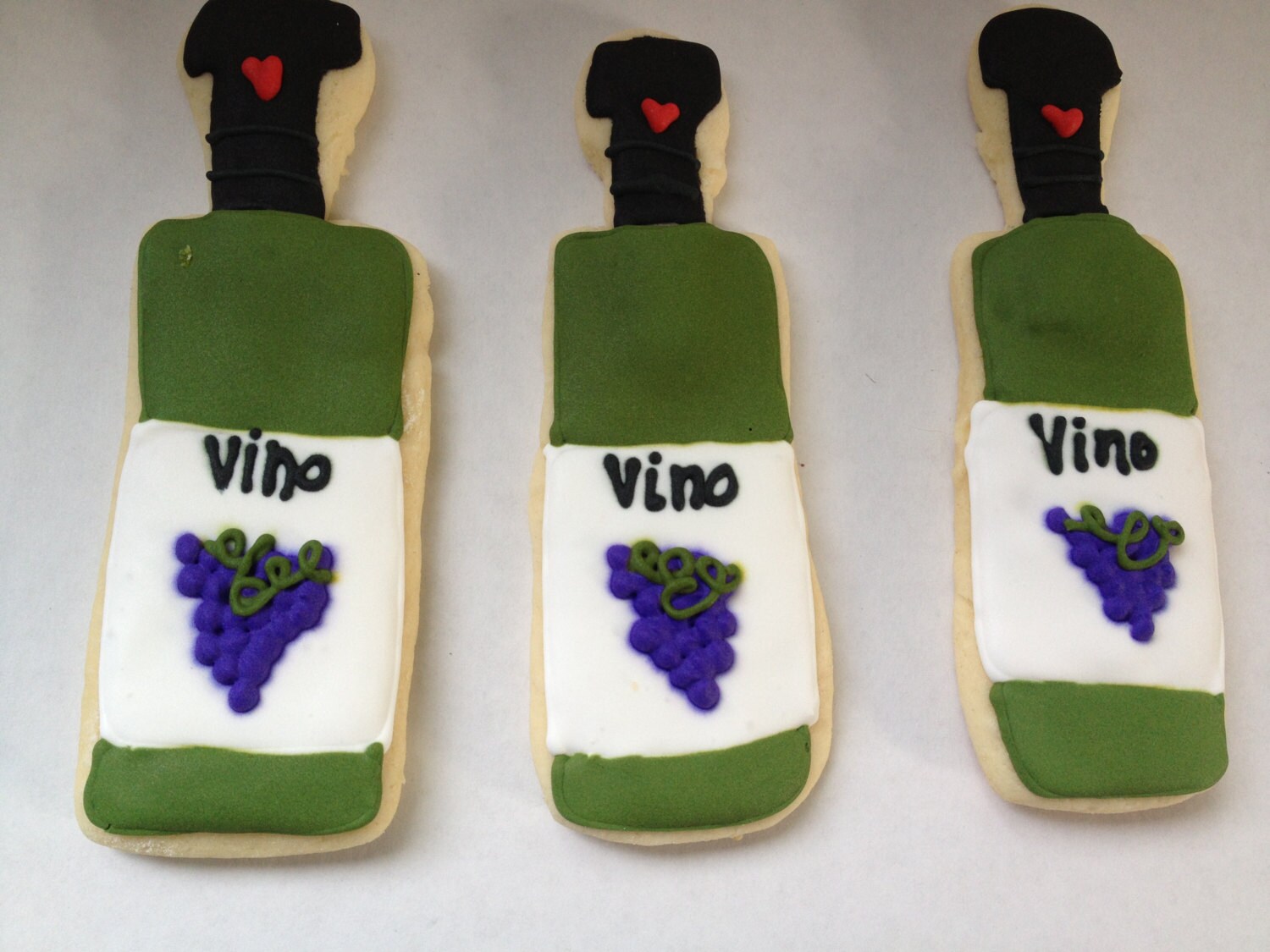 Wine bottle Sugar Cookies