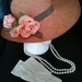 Orange Vintage Tea Party Set: hat, gloves, & pearl necklace, A Tea Party Collection