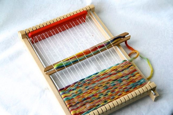 Natural Weaving Loom for Children 3 shuttles wooden loom