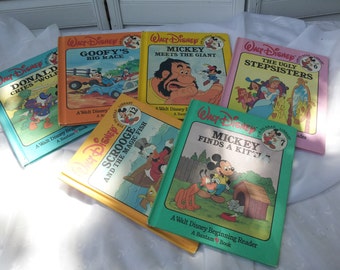 Vintage Walt Disney Bantam Book Story Books Set