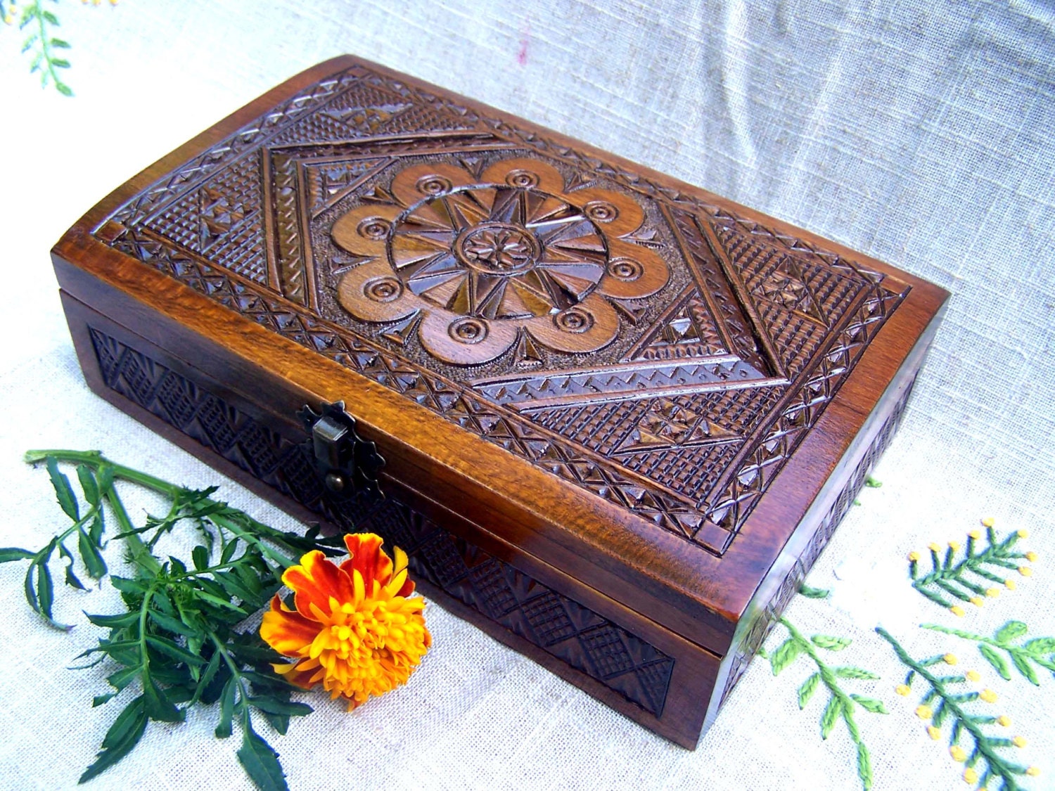 Jewelry box Ring box Wooden box Jewelry boxes by HappyFlying