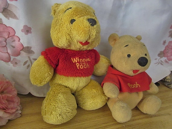 Pair of Adorable Vintage Disney's Winnie the Pooh by netanela98