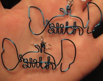 Wire Wrapped Stitch Earrings MADE to ORDER