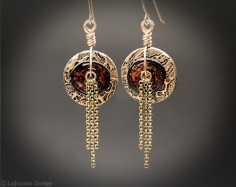 Bijou - Bronze Earrings