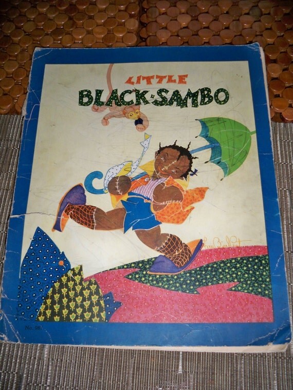 Vintage Little Black Sambo Children's Book by JerseyShorePickins