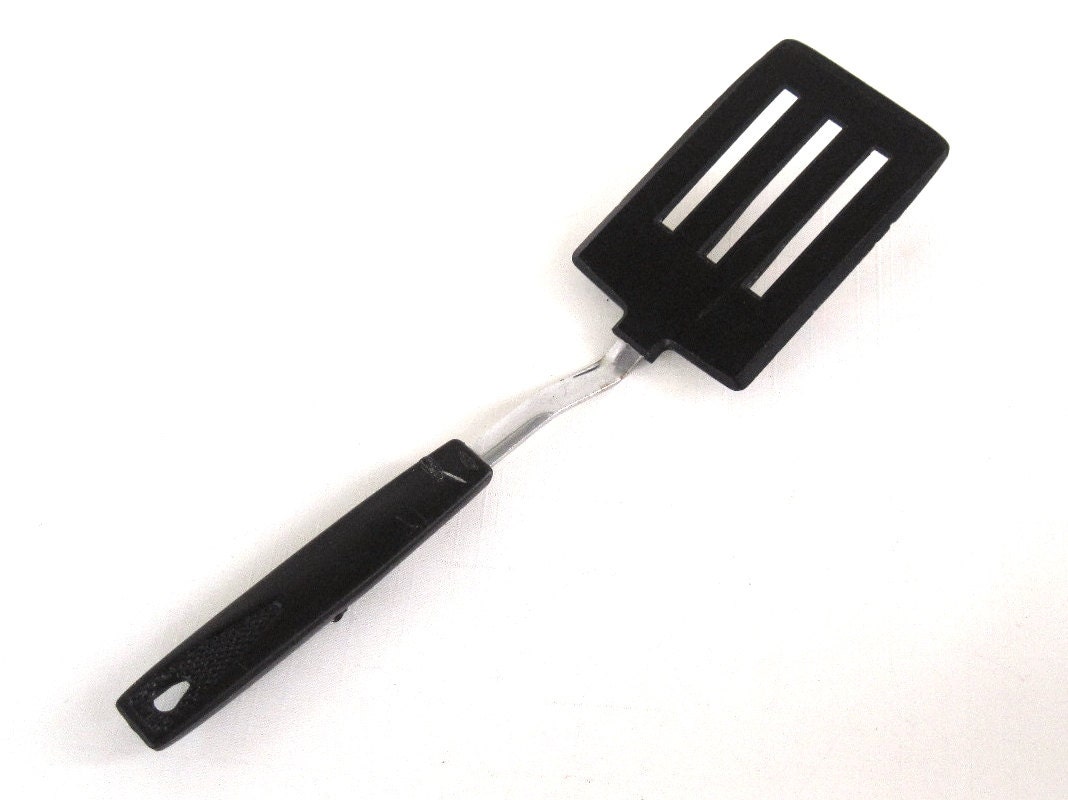 Nylon Plastic Short Handle Spatula Kitchen Utensil asis