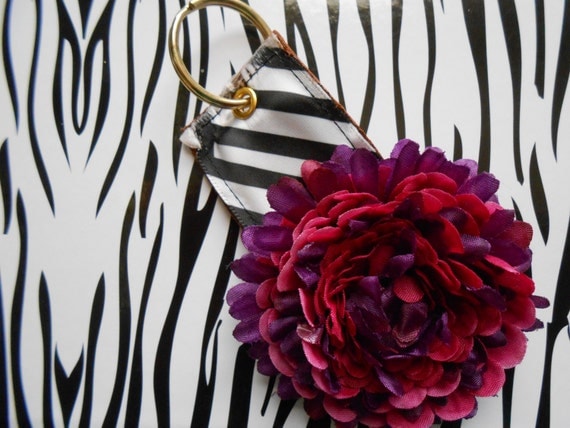 Limited Edition-Flower Signature Genuine Leather Handmade Key Chain