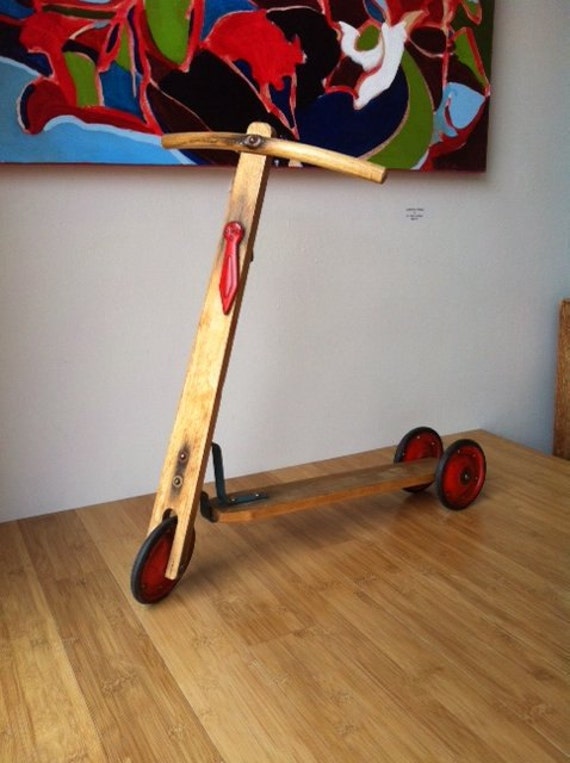 wooden kick scooter