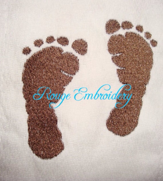 Footprints In The Sand Embroidery Design