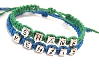 Matching Couples Bracelets, Couple Bracelets, Custom Bracelet, Personalized Name Bracelet, Couples Gift, Personalized Jewelry boyfriend gift