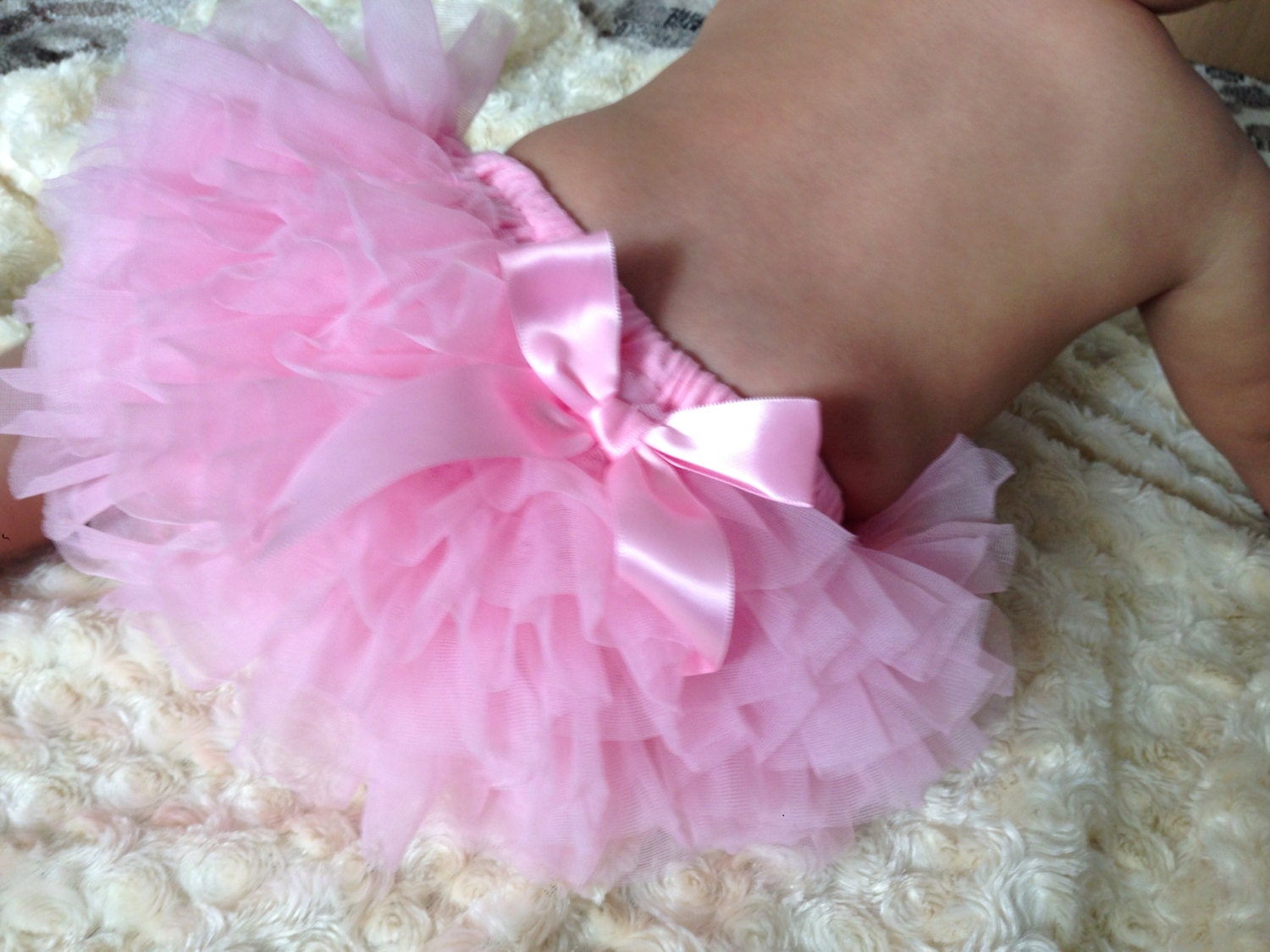 Chiffon Ruffled Baby Bloomers and headband by TheBabyBellaBoutique
