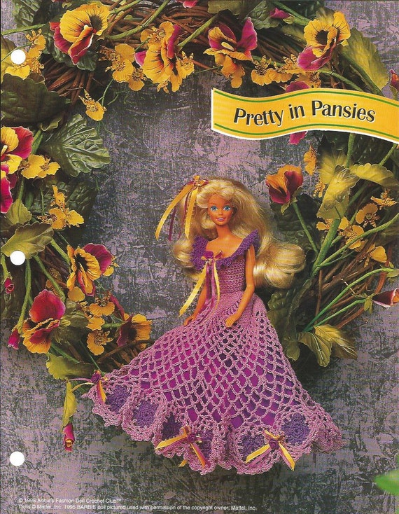 Crochet Pattern Crochet Barbie Doll Dress Pattern