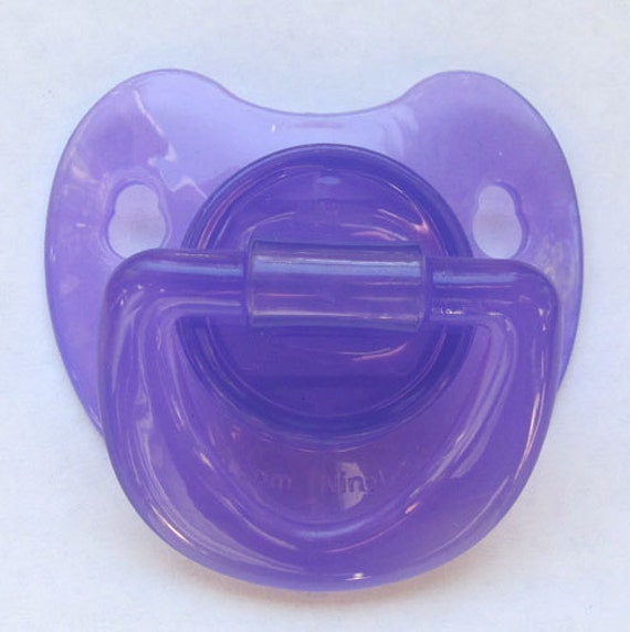Reborn Doll Putty Pacifier Purple With by PacifiersGaloreNMore