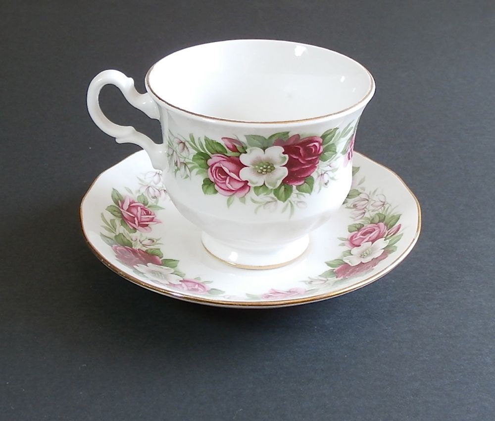 Vintage Queen Anne Bone China Teacup And By Dairyfarmantiques