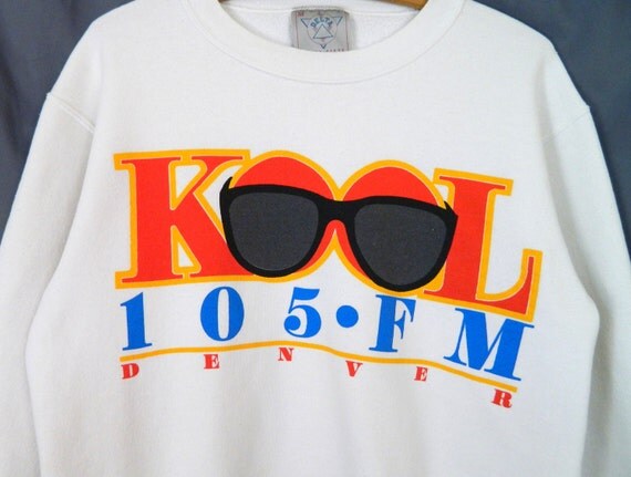 Kool+105+in+Denver Vintage KOOL 105 FM Denver Sweatshirt Men's S / by DeadOldLady