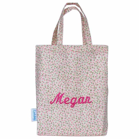 Personalised Tote Bags Fabric Gift Bags Party Bags Pink
