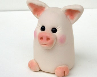 Items similar to clay pig polymer clay animal polymer clay pig animal ...