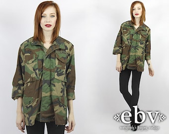 Vintage Camo Jacket Military Jacket Army Jacket Camouflage Jacket Camo Coat Military Coat