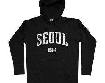 Seoul Hoodie - Men S M L XL 2x 3x - Seoul Korea Hoody Sweatshirt - South Korean - 3 Colors