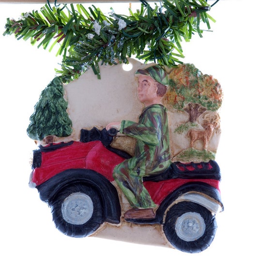 four wheeler christmas ornament personalized red four four wheeler christmas ornament personalized red four