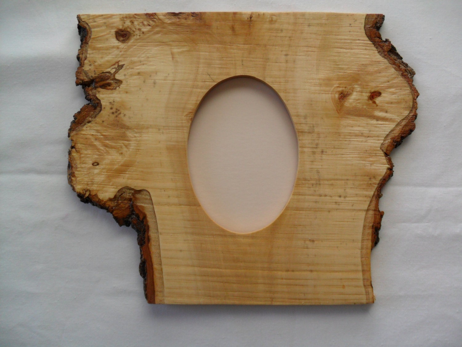 Rustic oval picture frame 307B by WallysWoodworks on Etsy