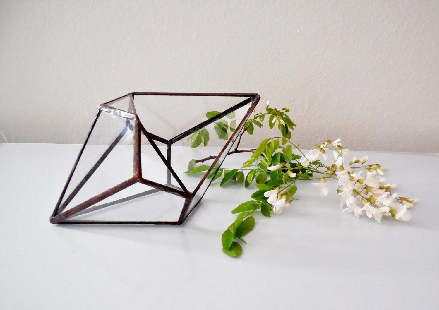 Terrarium Glass Terrarium Geometric Shape Plant Holder.