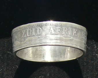 Mens Sterling Silver Coin Ring 1894 South Africa 2 Shillings - Ring ...