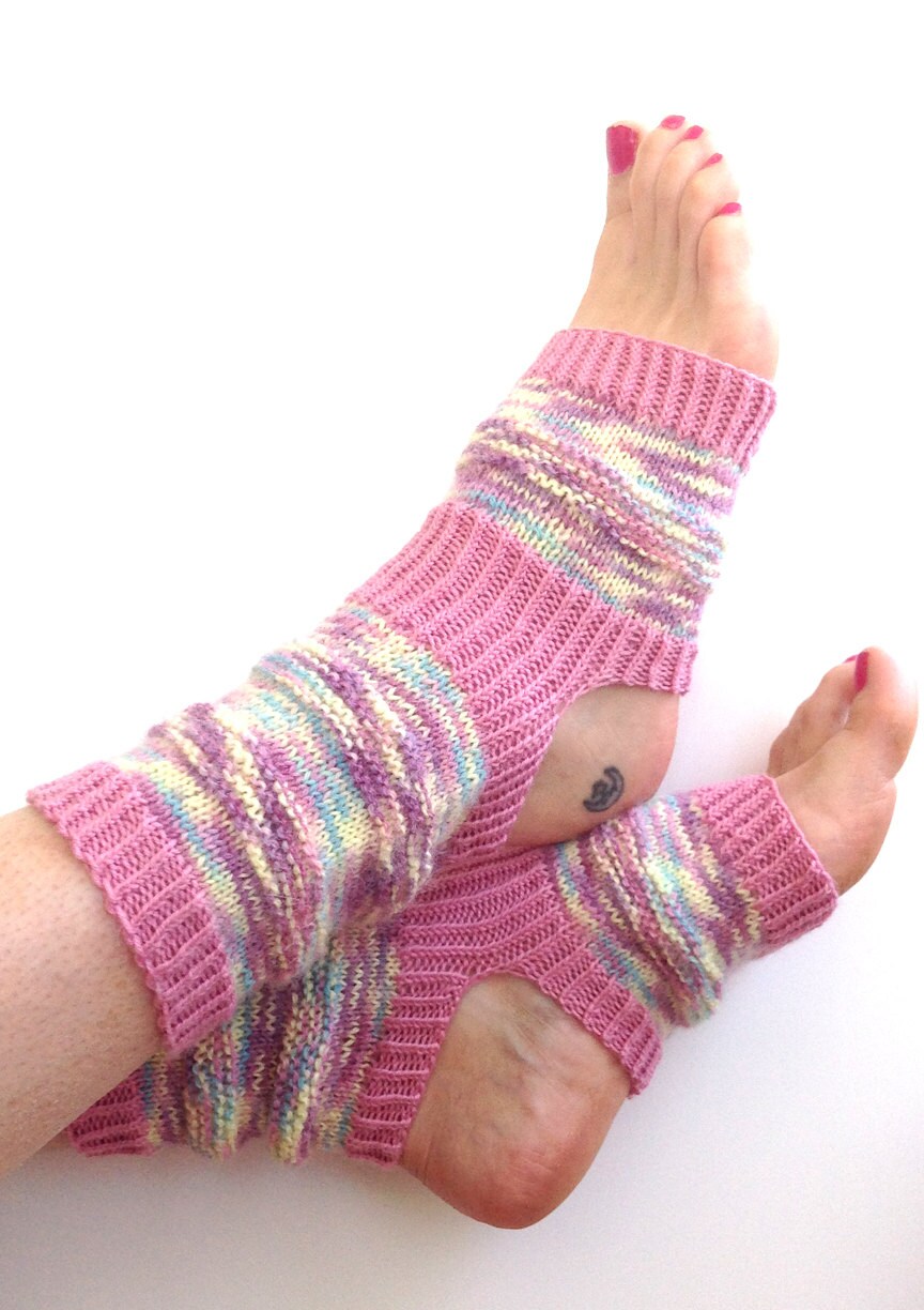 Hand Knit Yoga Socks Pilates Socks PiYo Socks Dance Socks