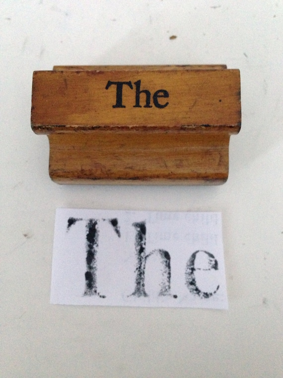 Vintage wooden rubber stamps Vintage Rubber stamp by theemae74