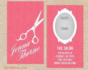 hairstylist business cards - color both sides - FREE UPS ground