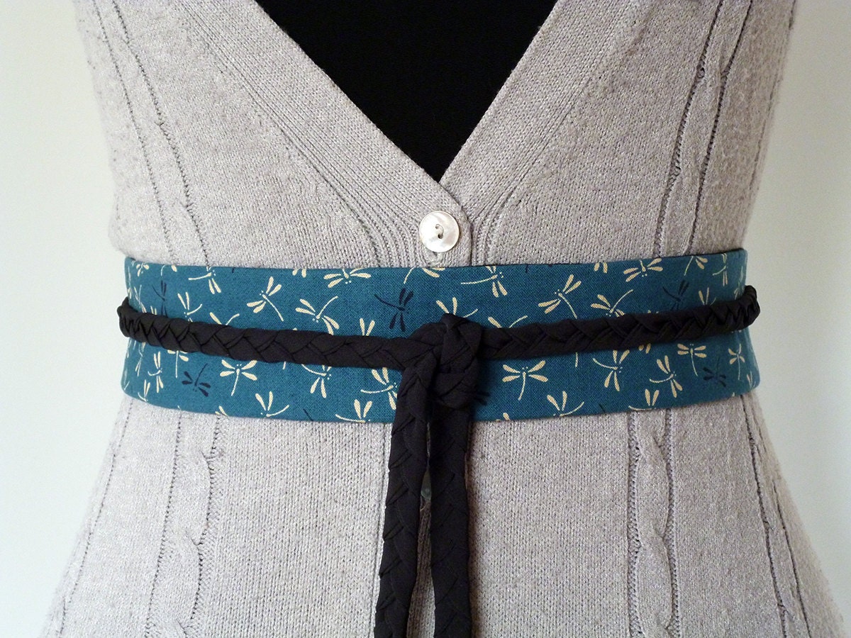 Mini Obi belt Haneki braided straps belt japanese fabric